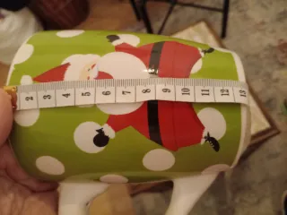 Tazas grandes de cerámica con Santa Claus