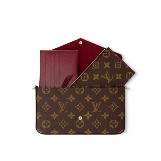 Cartera Louis Vuitton Félicie Monogram Marrón