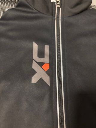 Chaqueta Ciclismo B'TWIN Negra y Naranja