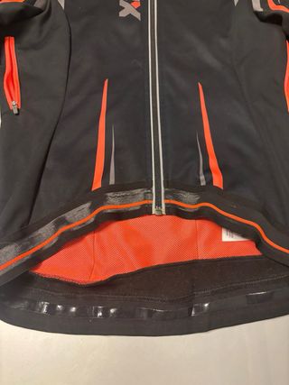 Chaqueta Ciclismo B'TWIN Negra y Naranja