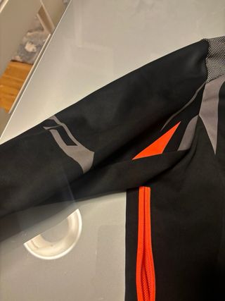 Chaqueta Ciclismo B'TWIN Negra y Naranja