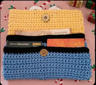 Portafogli Minions Grande Fatto A Mano In Cordino