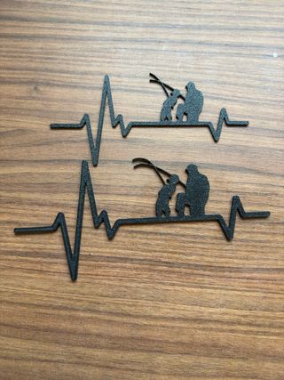 Decoración Corazón Pesca 3d