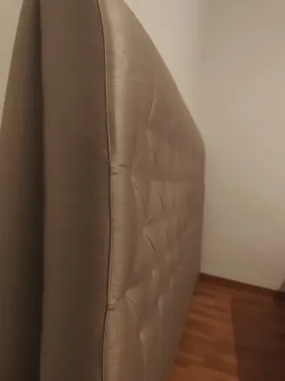 Cabecero elegante beige polipiel