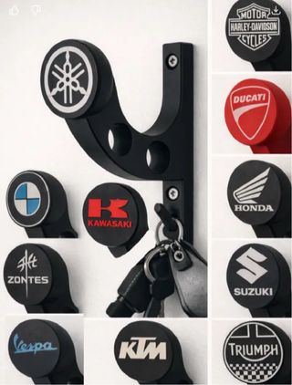 Soporte Llaves y casco moto