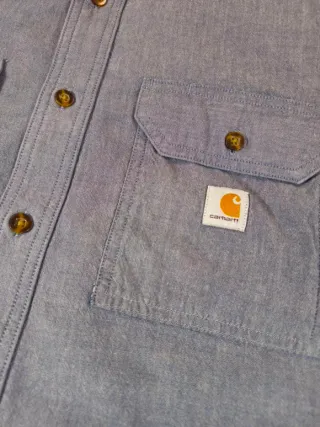 Camicia Carhartt Mezza Manica Azzurra Loose Fit M