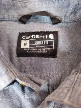 Camicia Carhartt Mezza Manica Azzurra Loose Fit M