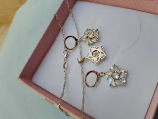 Set Argento 925 con ciondolo e orecchini