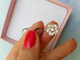 Set Argento 925 con ciondolo e orecchini