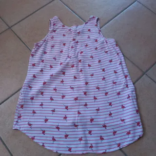 Camicetta con fenicotteri rosa, taglia 10-12