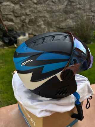 Casco de esquí Alpina con visor para niños
