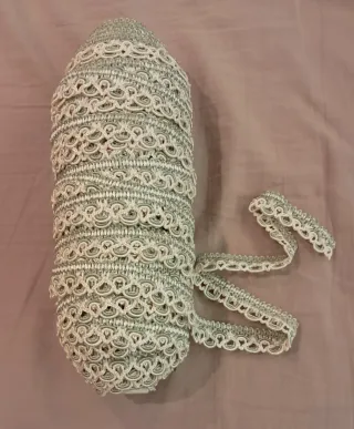 Bobina di passamaneria 41 mt bordata bianco/verde