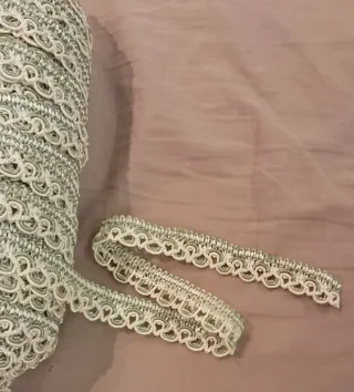 Bobina di passamaneria 41 mt bordata bianco/verde