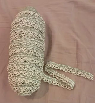 Bobina di passamaneria 41 mt bordata bianco/verde