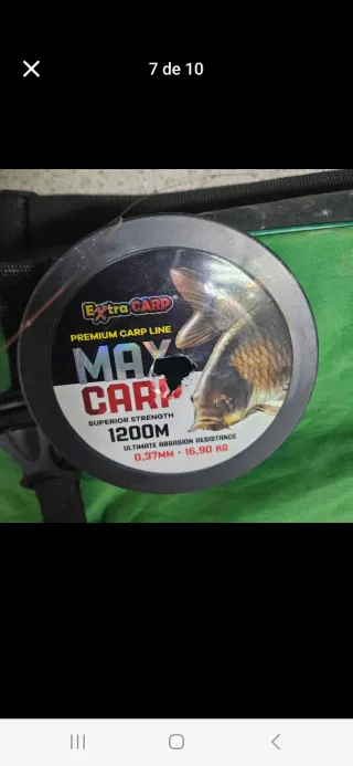 Cañas de pesca con carretes. Inclue funda