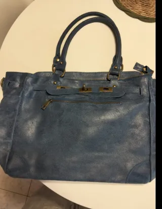 Borsa Le Corone blu/grigio