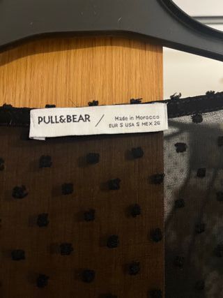 Camisa plumeti Pull&Bear negra