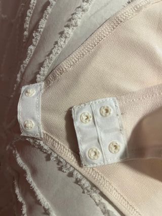 Body crema cruzado talla única