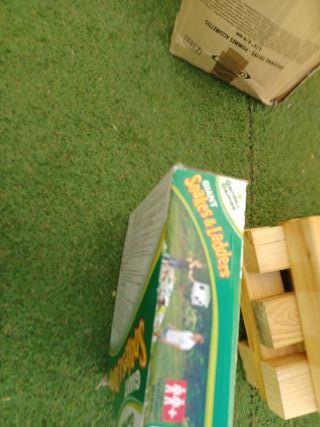 Juegos de jardín: Jenga, Serpientes y balones