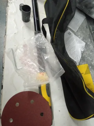 Lijadora Stanley con bolsa y discos