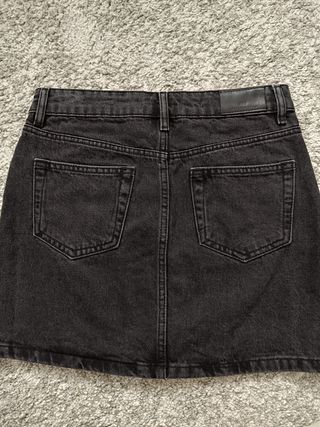 Minifalda vaquera negra Mango