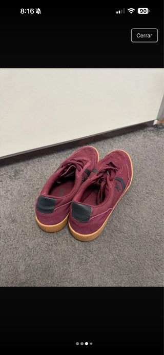 Zapatillas Converse Bajas Marrones/Rojas