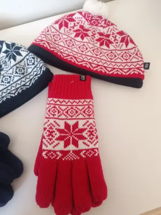 Pack 2 Gorros y 2 Guantes Talla M