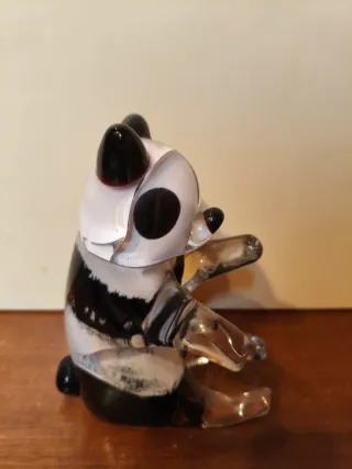 Escultura Cristal Oso Panda Vintage FM Marcolin