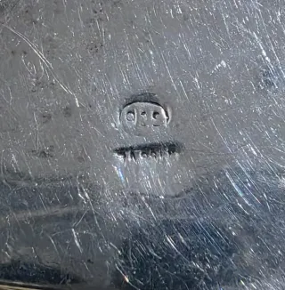 Scatolina vintage argento 925 incisa a mano