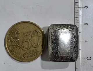 Scatolina vintage argento 925 incisa a mano