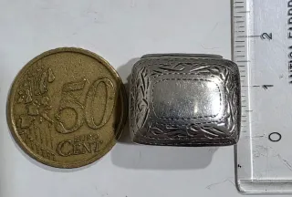 Scatolina vintage argento 925 incisa a mano