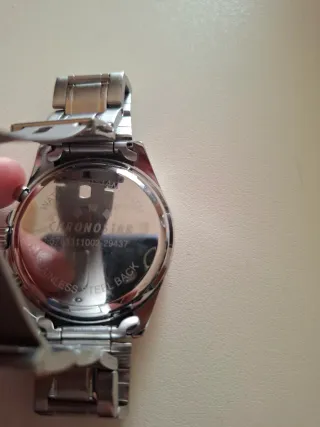 Orologio Chronostar Uomo Cronografo Nero Argento