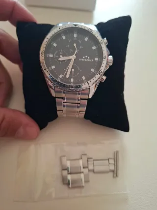 Orologio Chronostar Uomo Cronografo Nero Argento