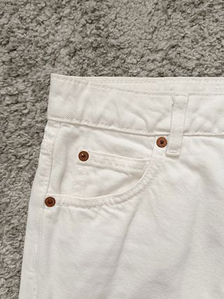 Minifalda vaquera blanca Mango