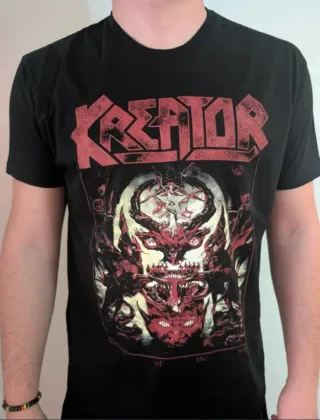 CAMISETA NEGRA - KREATOR - TALLA XL o TALLA L -