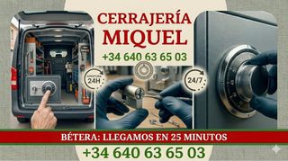 CERRAJERÍA DE URGENCIA EN BÉTERA 24/7