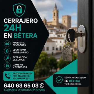 Cerrajero BÉTERA 24h - Aperturas y Seguridad