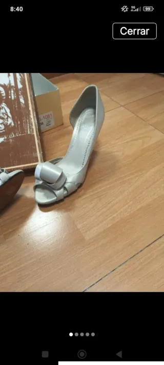 Zapatos de novia plateados