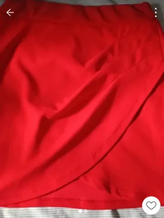 Falda roja xs