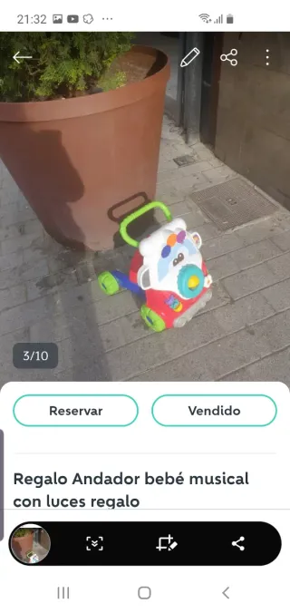 Andador bebé musical con luces