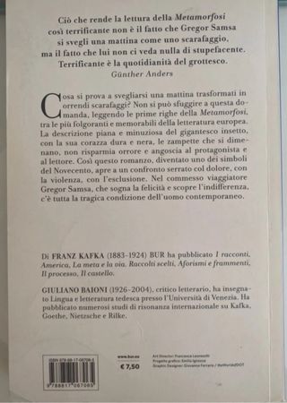La metamorfosi di Franz Kafka