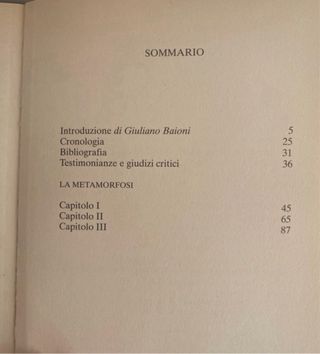 La metamorfosi di Franz Kafka