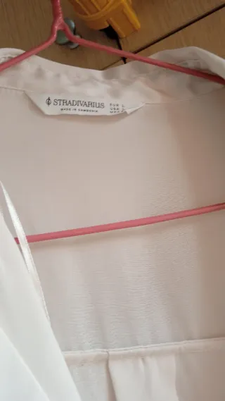 Camisa satén Stradivarius XL