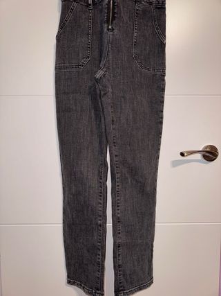 Mono vaquero negro largo