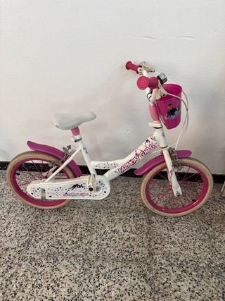 Bicicleta infantil niña rosa y blanca