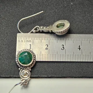Pendientes Plata 925 con Esmeralda