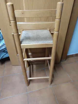 Silla alta madera para niño
