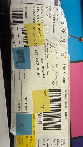 Pinza fusible BMW original