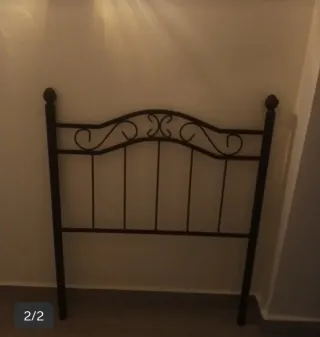 Cabecero de forja negro