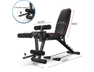 Banco de pesas ajustable y plegable